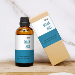 MitFlor Ocean Mist fragrance oil logo and bottle