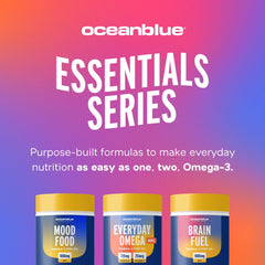 Back panel nutrition information for OceanBlue Brain Fuel