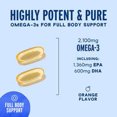 Burpless Omega-3 softgels illustration