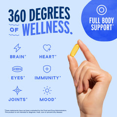Oceanblue Omega-3 2100 orange flavor softgels highlight flavor