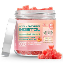 OCG Myo-Inositol and D-Chiro Inositol gummies with Ashwagandha - 60 count