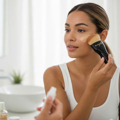 ocgoods brush is easy to clean with makeup cleanser or soap.