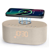 Odokee sound machine alarm clock putty with dimmable display for comfortable nighttime use