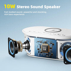 Odokee sound machine bedside setup in white to blend with modern decor.