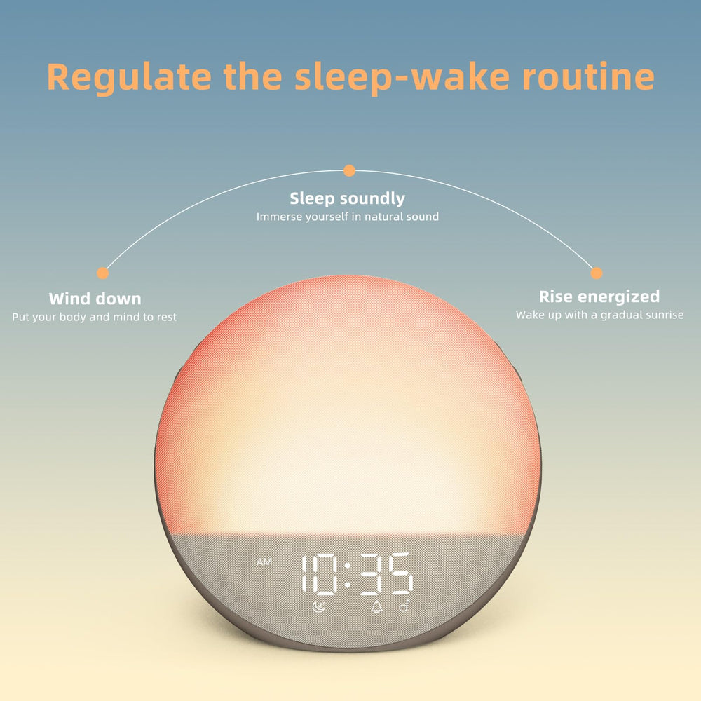 Odokee Sunrise Alarm Clock night-light with 12 colors for reading