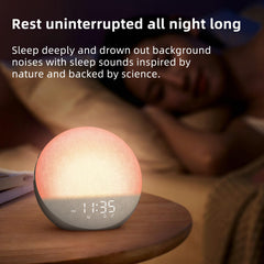 Odokee Sunrise Alarm Clock seven alarm sounds for personalized wake-ups