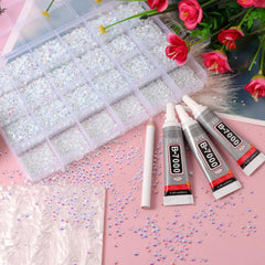 OEMOO rhinestones with tweezers and pickup pen for easy handling