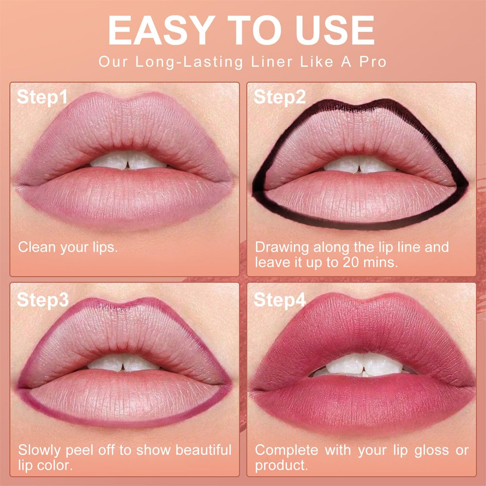 OETUIOW Lip Stain Peel Off long-lasting color stays put from morning to night.