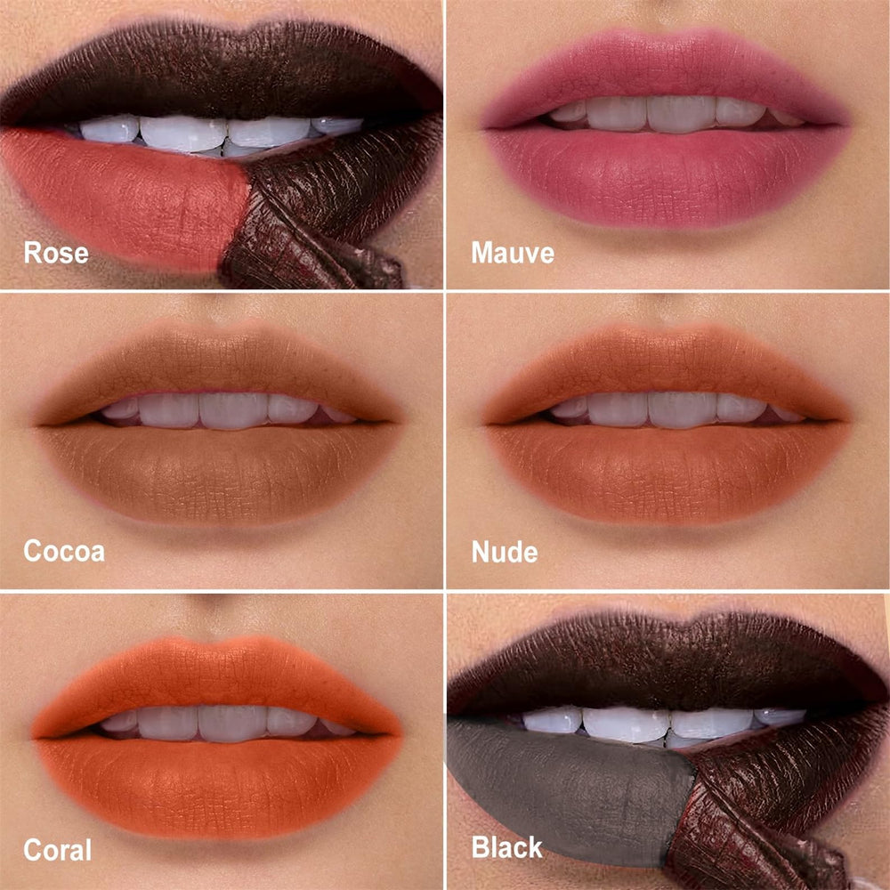 OETUIOW Lip Stain Peel Off on lips before application demonstrates clean line potential.
