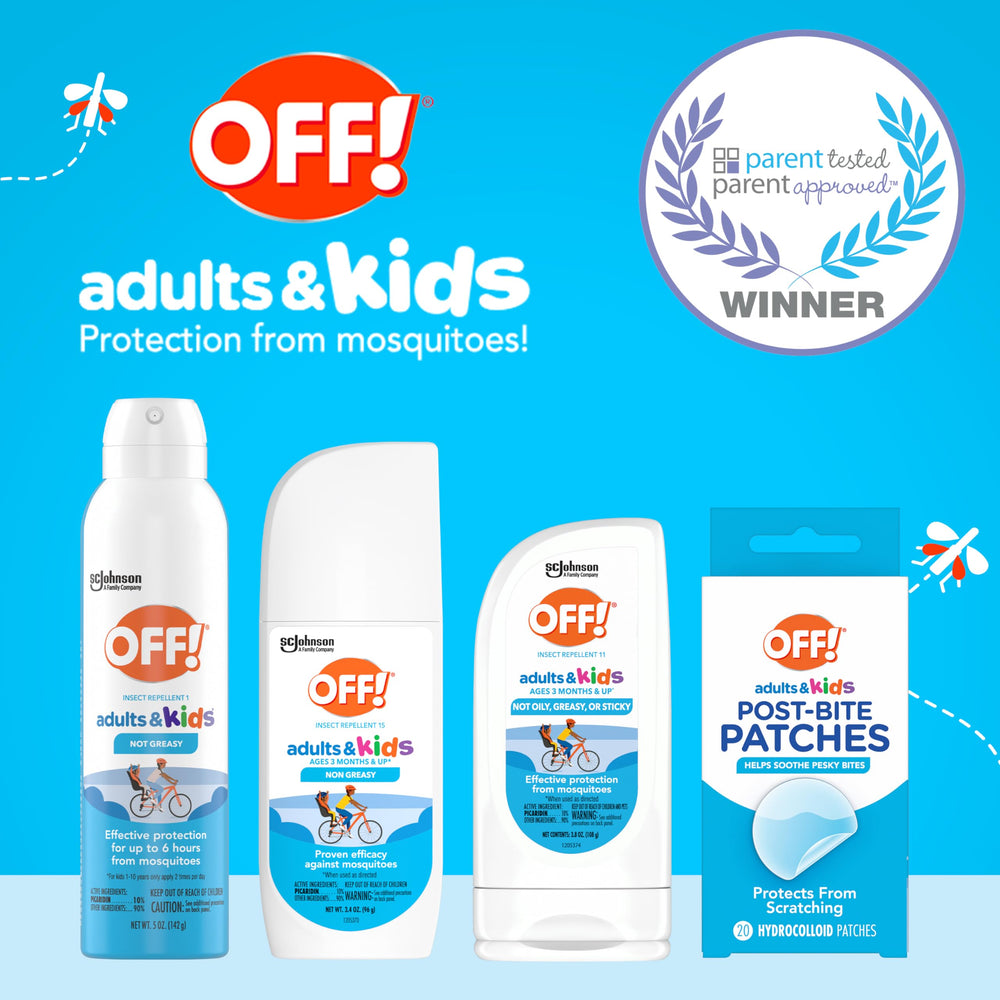 Retail packaging of OFF! bug repellent lotion 3.8 oz size