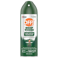 No-see-ums avoidance demonstration with OFF! Deep Woods during evening activity.