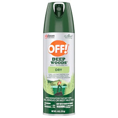 OFF! Deep Woods non-greasy formula stays comfortable outdoors.