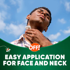 OFF! Deep Woods Wipes label highlights 25% DEET for effective repellent performance.