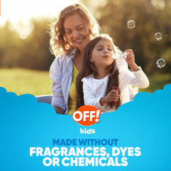 OFF! Kids Insect Repellent Spray on child outdoors enjoying park.