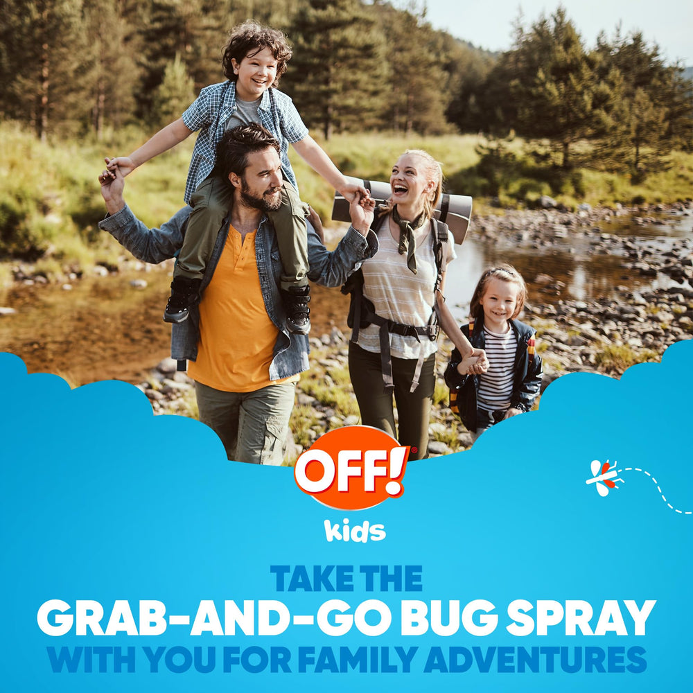 OFF! Kids Insect Repellent Spray in a picnic setting guarding fun.
