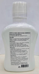 Brand logo and product name on oh care mouthwash label