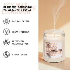 Oh So Good Organics 16oz soy candle close-up shows clean burn and natural scent
