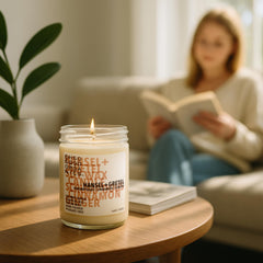 Oh So Good Organics 60-hour burn time supports long-lasting fragrance