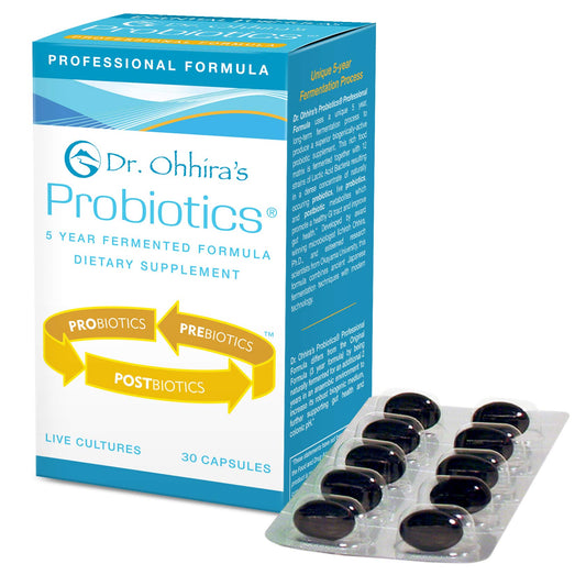 Dr Ohhira's Probiotics Professional Formula packaging with 30 capsules