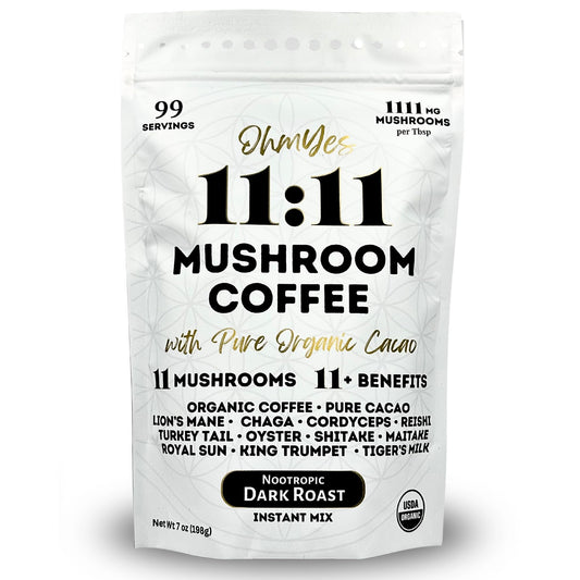 OhmYes 11 Mushroom Coffee + Cacao hero image