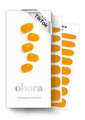 ohora semi cured nail strips N Tint Orange pack for at-home salon-quality nails