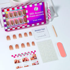 OIFEN 16 sizes short duck nails fit most nail bases for a seamless look.