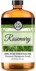 Oil of Youth 16oz Rosemary Essential Oil bottle label close up