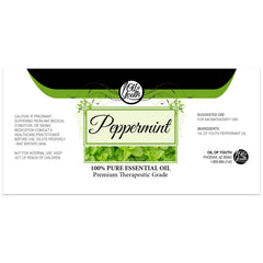 Front view of Oil of Youth peppermint essential oil 8 oz bottle