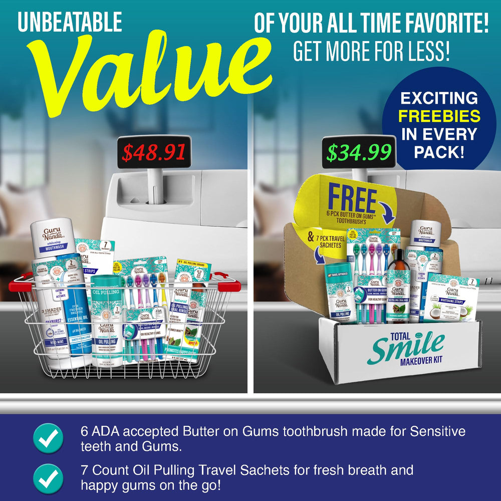 Oil pulling sachets – seven-pack