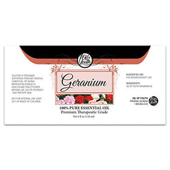 Oil of Youth packaging box for geranium oil