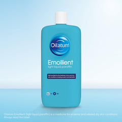 Oilatum Emollient 500ml bottle – label close-up