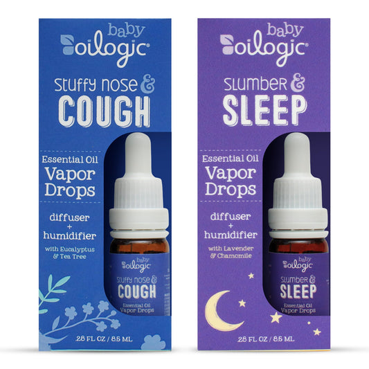 Oilogic Baby Vapor Drops 2-Pack for diffuser or humidifier