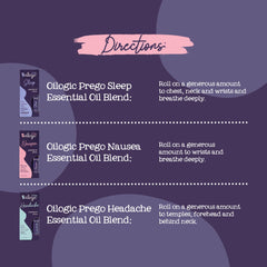 Headache relief roll-on bottle from Oilogic Prego Set