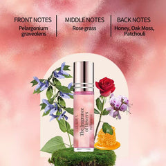 Close-up of OINSOES Rose Patchouli Geranium roll-on close-up