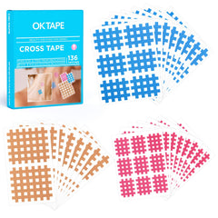 OK TAPE Cross Tape mix box containing 136 pieces - assortment colors
