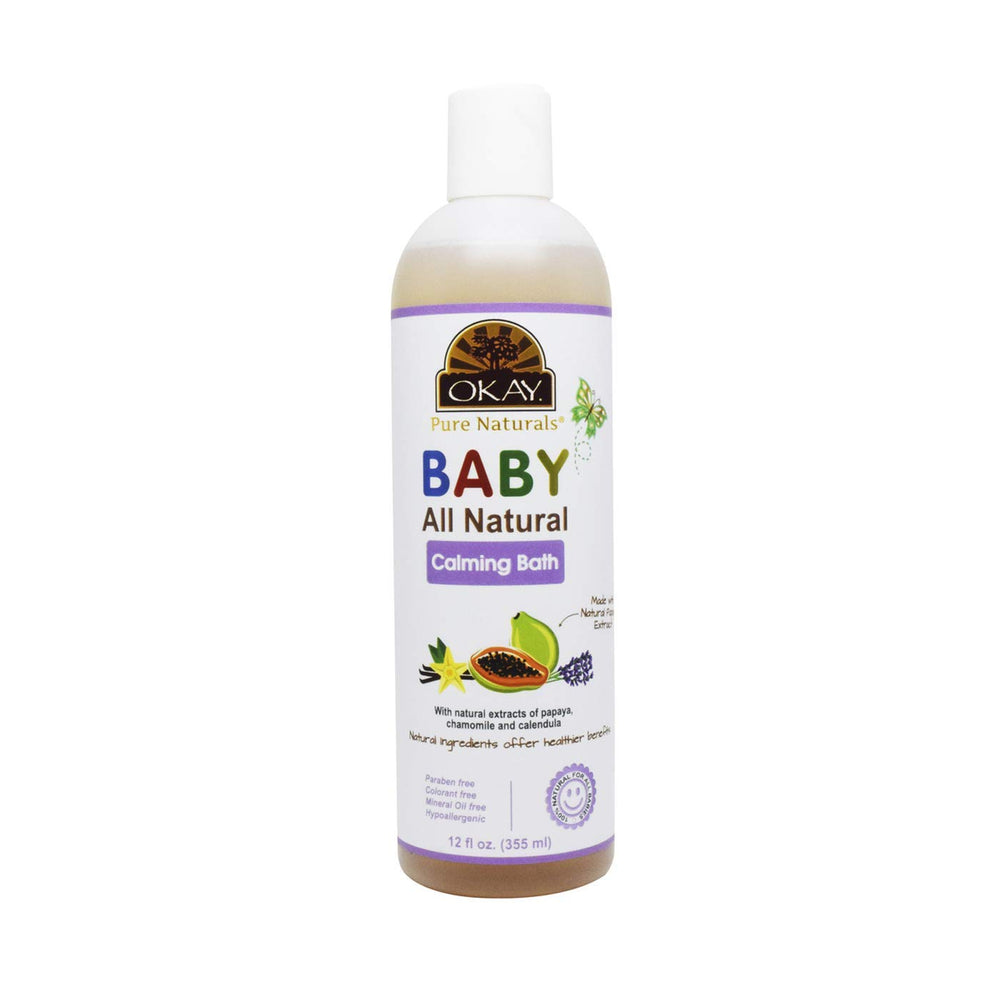 Okay Baby Calming Bath bottle with papaya extract - 12 oz