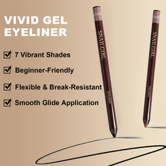 Vitamin E and Camellia extract nourish while defining eyes.