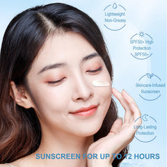 Okerker SPF50+ PA+++ label highlights strong UV protection.