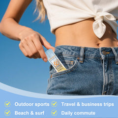 Okerker water-resistant sunscreen remains effective during swimming and sweating.