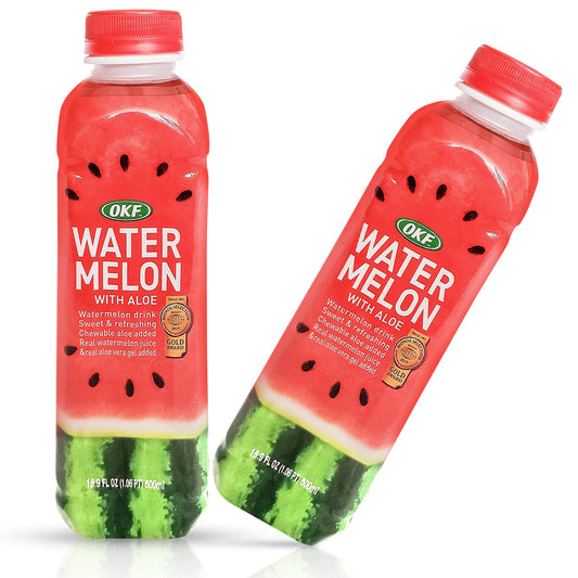 OKF Watermelon Aloe Vera Drink 500 ml bottle front