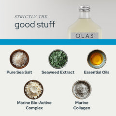 Essential oils and mineral-rich sea salts used in OLAS mouthwash