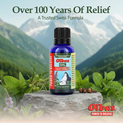 Therapeutic massage scene with Olbas Oil branding