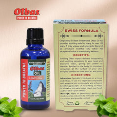 Application of Olbas massage therapy oil on skin