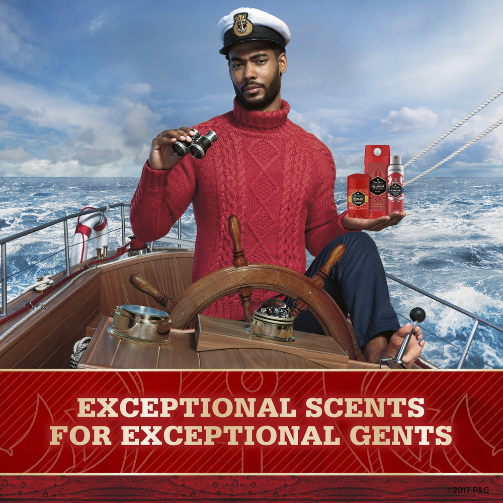 Old Spice Red Collection bottle-closeup emphasizes premium packaging and reliable cleansing.