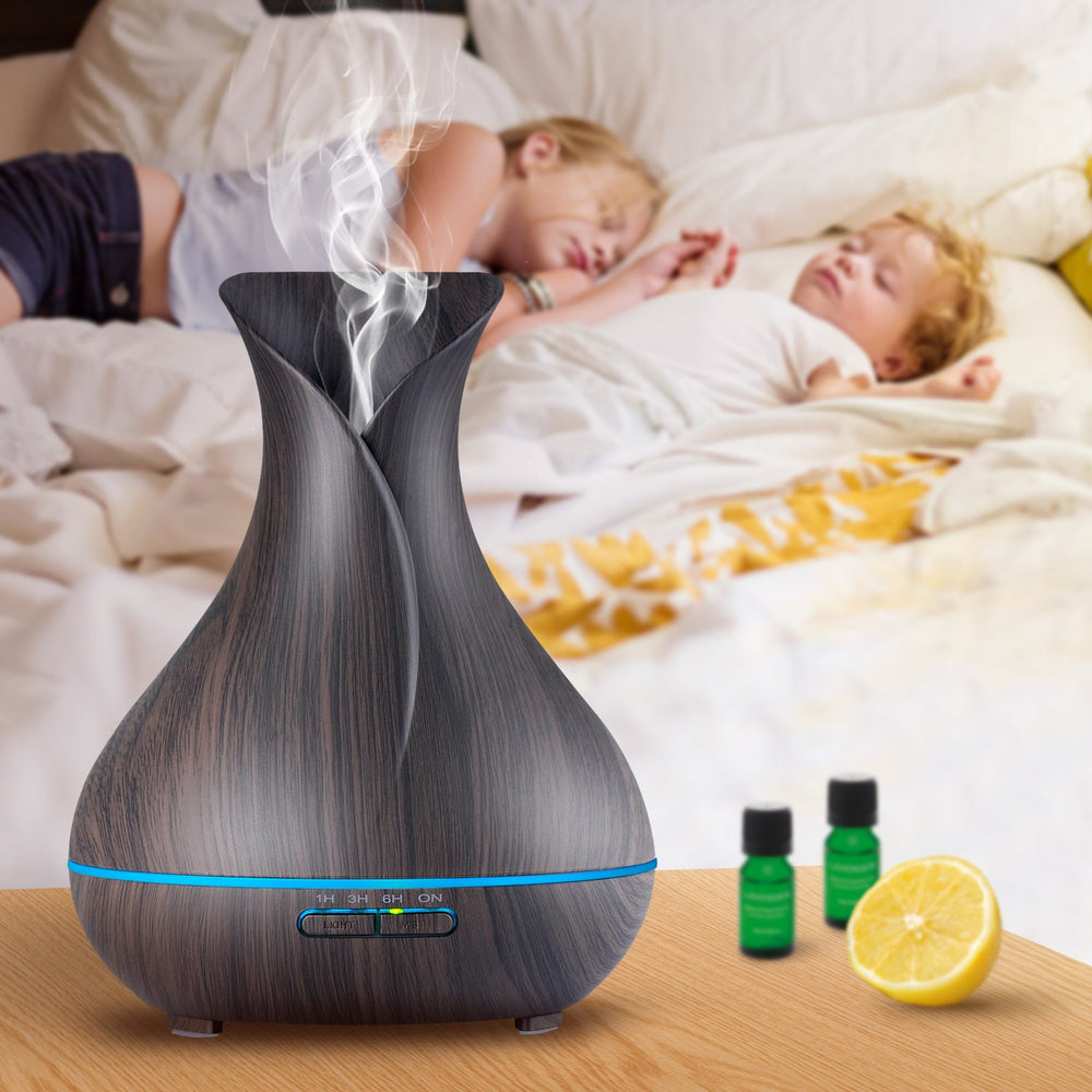 OliveTech diffuser 400ml capacity for long-lasting fragrance.