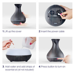 OliveTech diffuser 400ml capacity for long-lasting fragrance.
