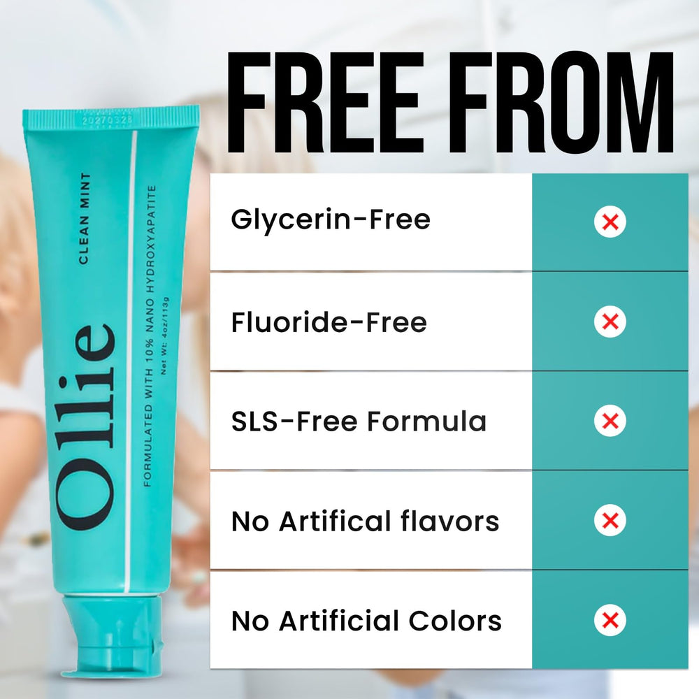 4 oz Ollie Clean Mint toothpaste bottle