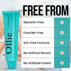 4 oz Ollie Clean Mint toothpaste bottle