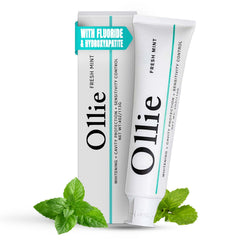 Ollie Fresh Mint Toothpaste 4oz tube front view