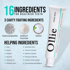 Close-up of toothpaste texture highlighting mint and active ingredients